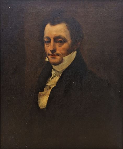 English School, 19th Century | Half-length portrait of a middle-aged ...