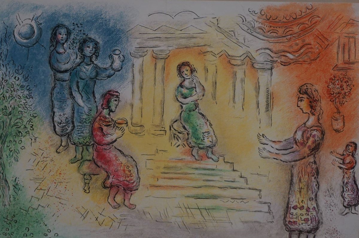 Marc Chagall | Odysseus in het paleis van Alcinous | MutualArt