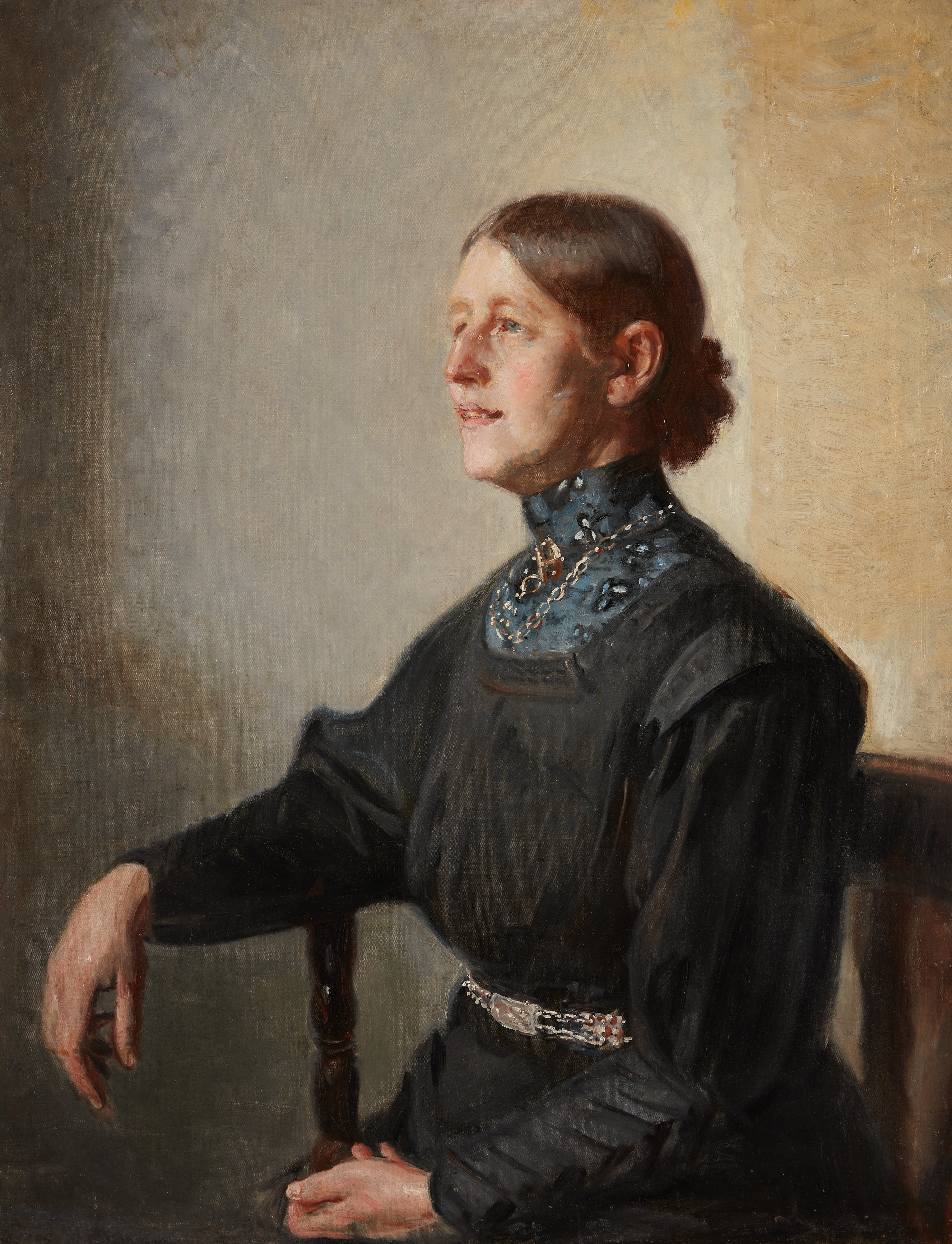 Michael Peter Ancher | Portrait of the Artist's Wife, the Painter Anna ...
