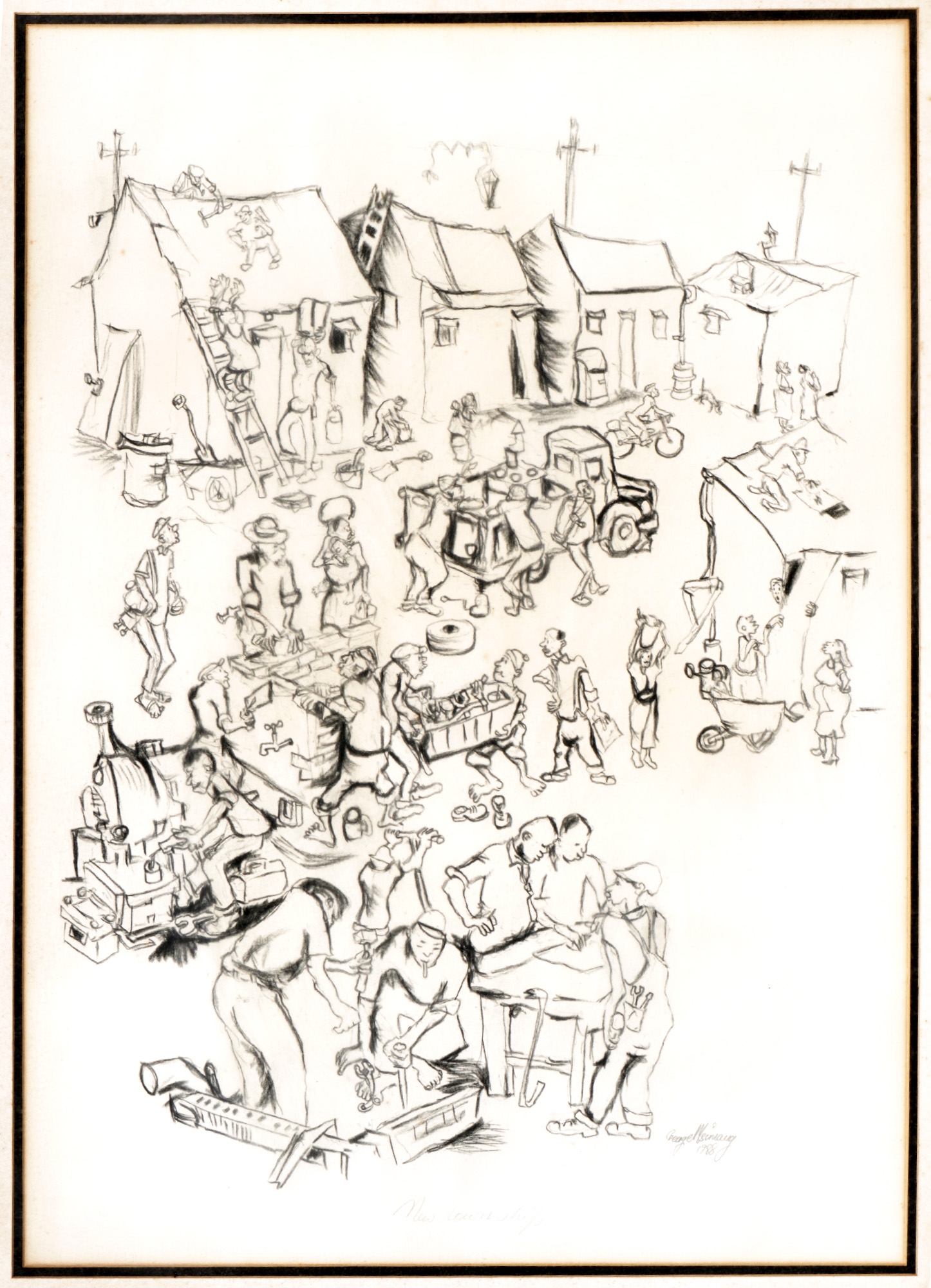 George Msimang | NEW TOWNSHIP (1988) | MutualArt