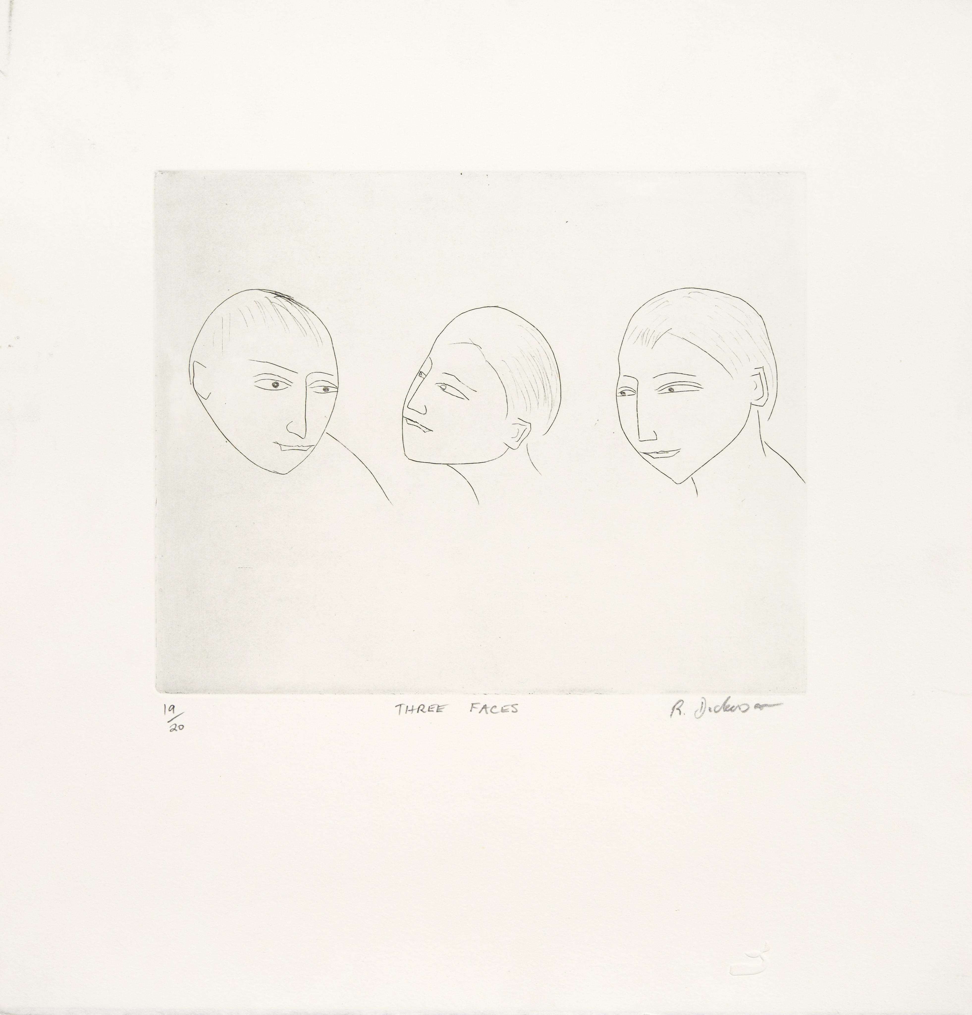 Robert Dickerson | Three Faces | MutualArt