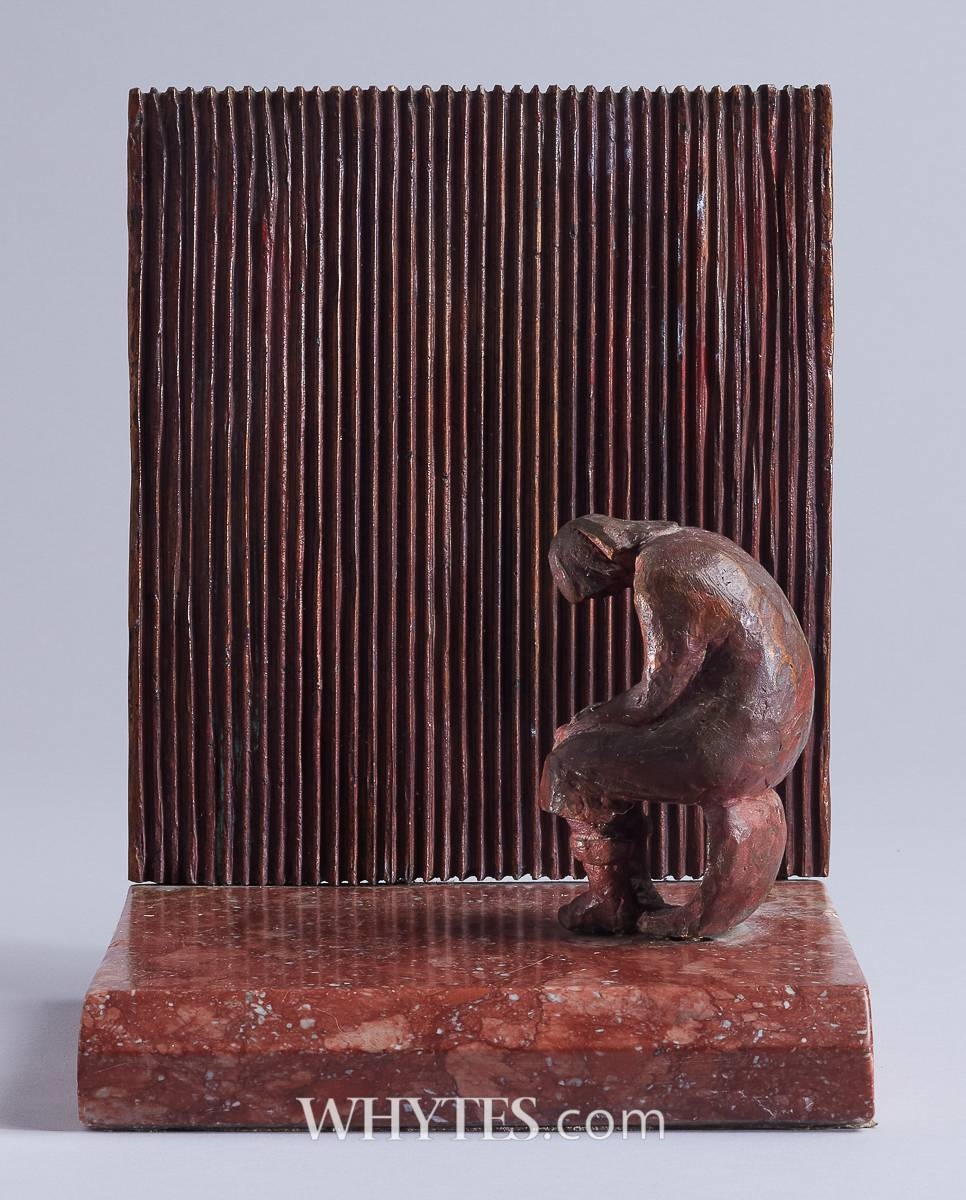 Cliodhna Cussen | FEMALE FIGURE SEATED BY A WALL | MutualArt