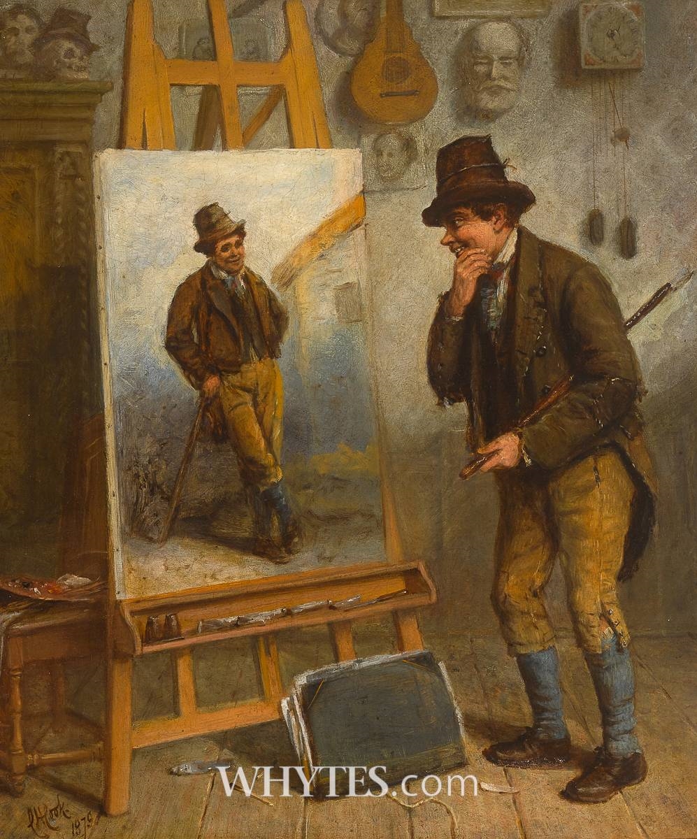 Charles Henry Cook | OBSERVING THE WORK (1879) | MutualArt