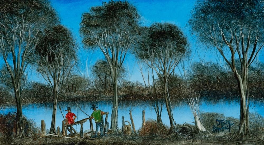 Kevin Charles Hart | Men Fishing | MutualArt