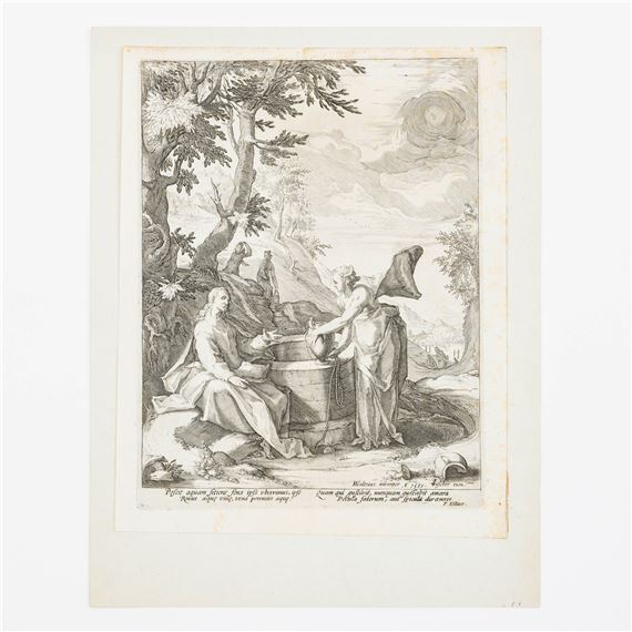 Jacob Matham | Christus en de vrouw van Samaria bij de bron (1589 ...
