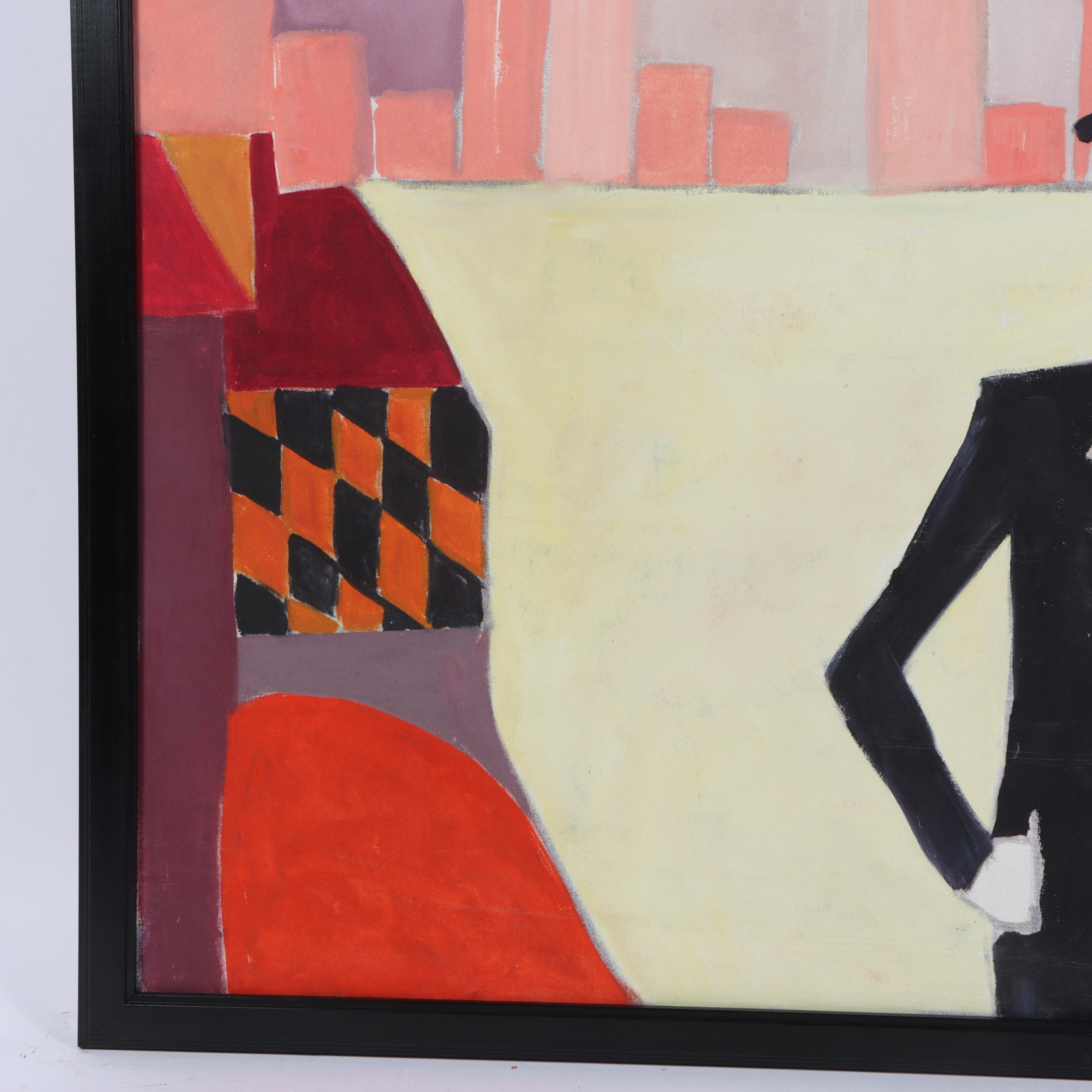 Mae Alice Engron | abstract landscape with figure | MutualArt