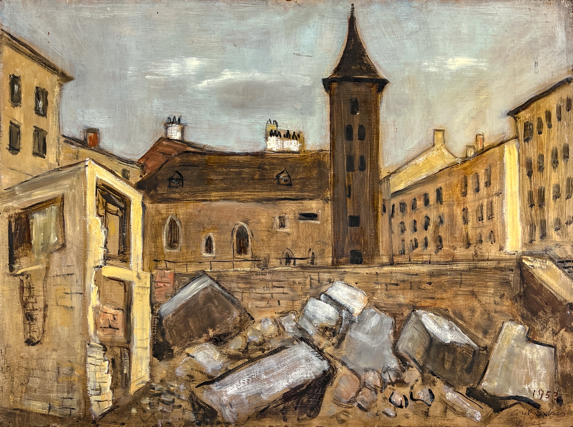 Lisel Salzer | Dry Canal (1953) | MutualArt