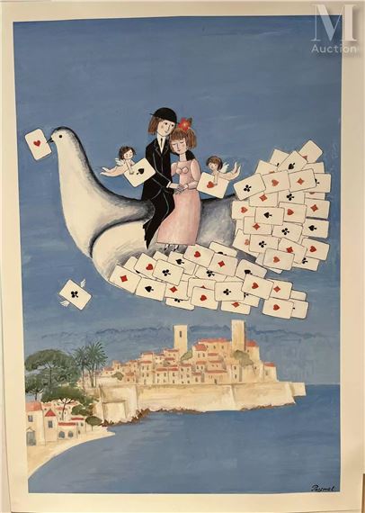 Raymond Peynet | Champagne Perrier Jouët (ca. 1970) | MutualArt