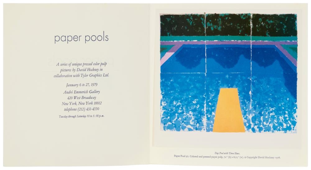 David Hockney | Paper Pools (1979) | MutualArt