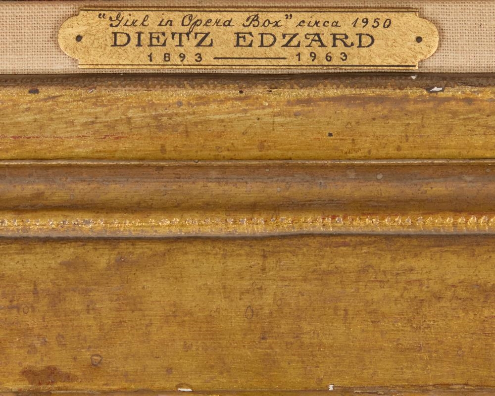 Dietz Edzard | Girl in Opera Box (Circa 1950) | MutualArt
