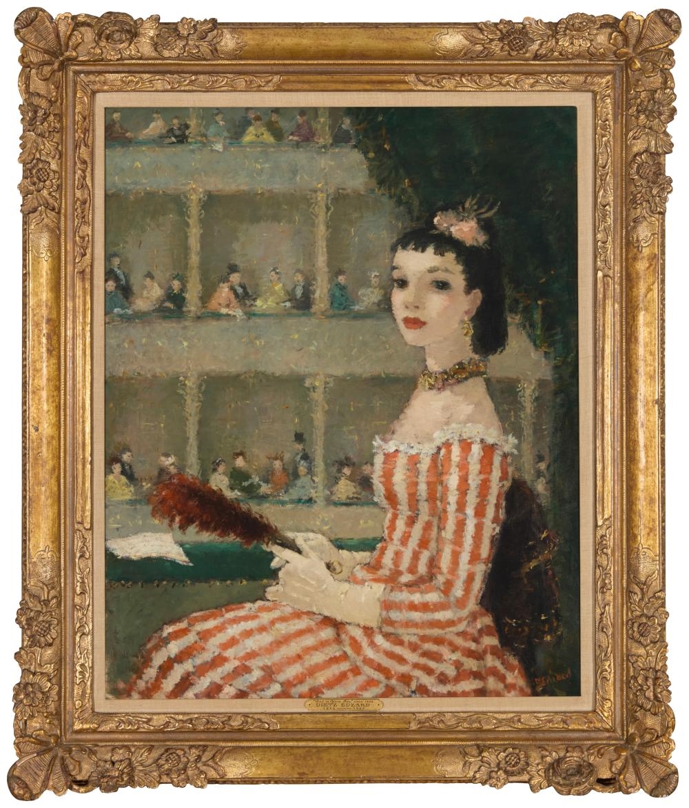 Dietz Edzard | Girl in Opera Box (Circa 1950) | MutualArt