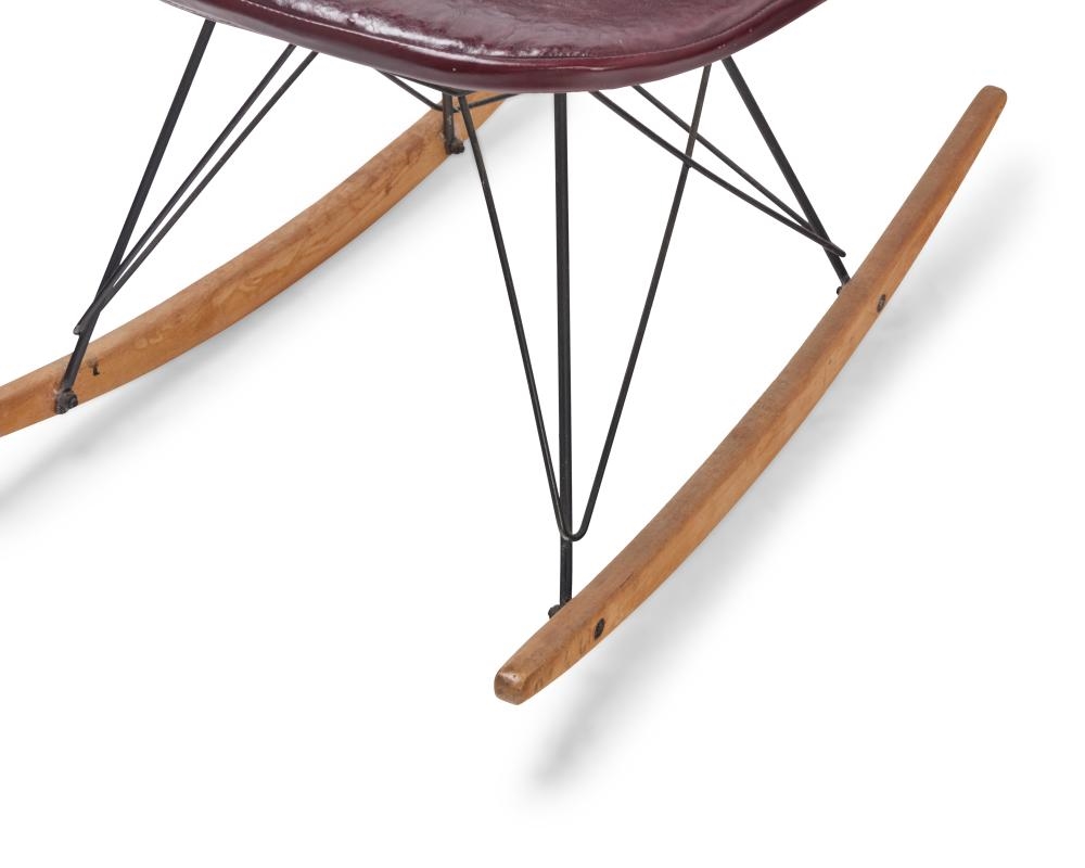 Ray Eames | An Eiffel Tower rocker and two shell side chairs (Late 20th ...