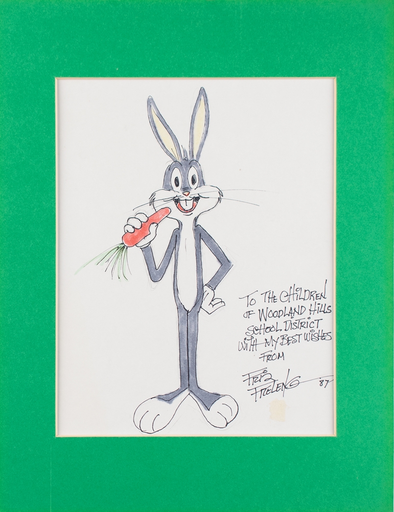 Friz Freleng | Original felt tip sketch of Bugs Bunny | MutualArt