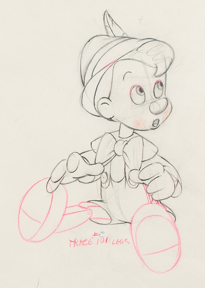 Walt Disney Studios | Pinocchio production drawing from Pinocchio (1940 ...