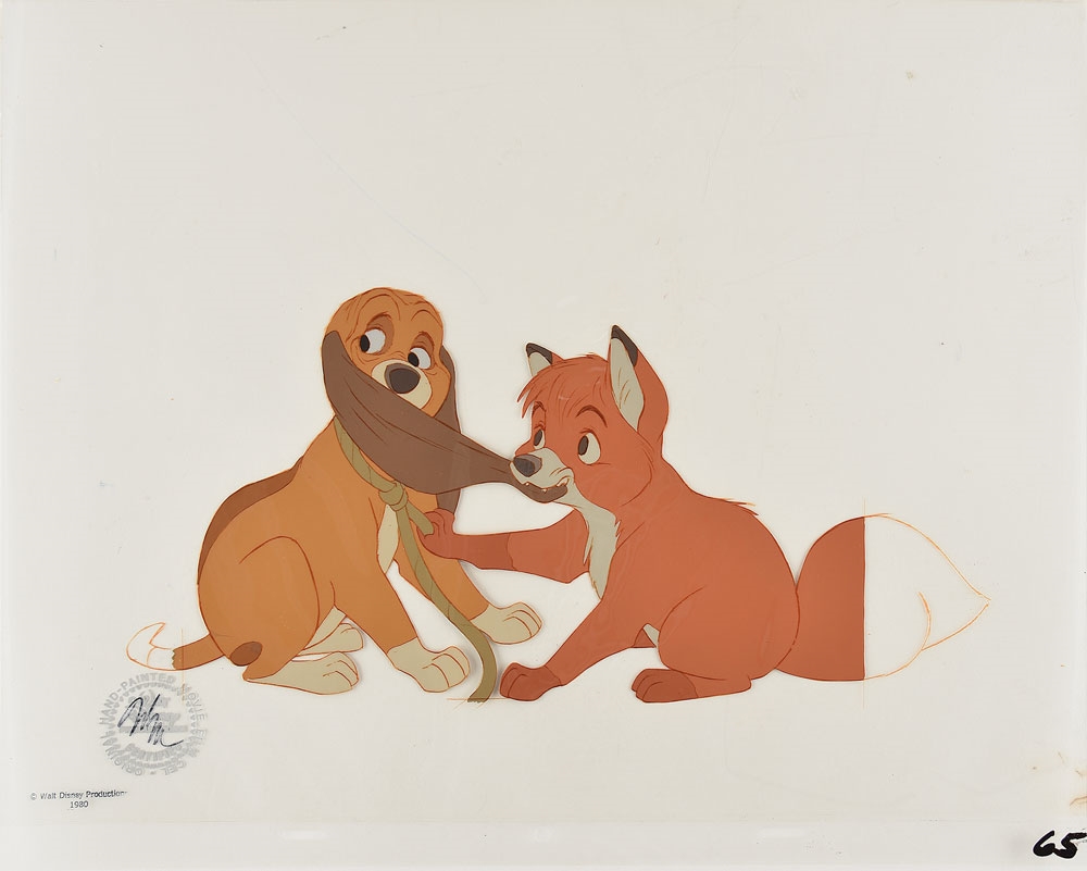 Walt Disney Studios | Tod and Copper production cel from The Fox and ...