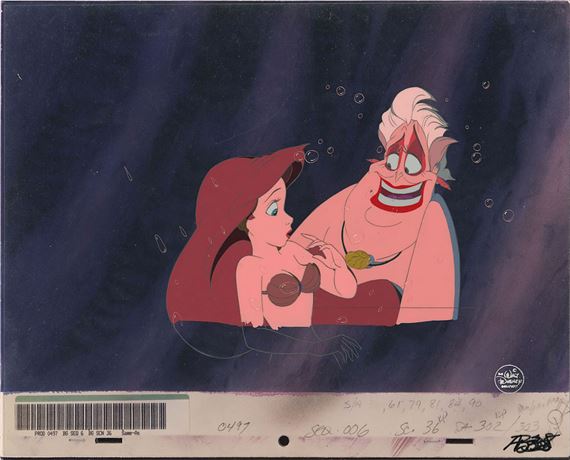Walt Disney Studios | Ariel and Ursula production cels from The Little ...