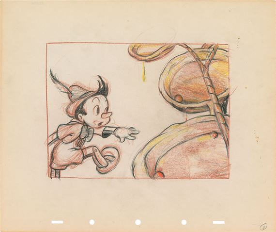 Walt Disney Studios | Pinocchio production concept storyboard from ...