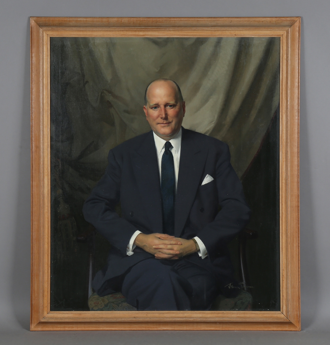 Herbert James Gunn | Portrait of Sir Geoffrey Kitchen | MutualArt