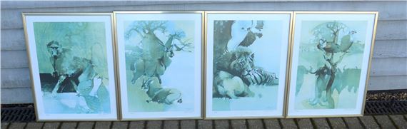 Keith Joubert | A set of four framed and glazed limited edition prints ...