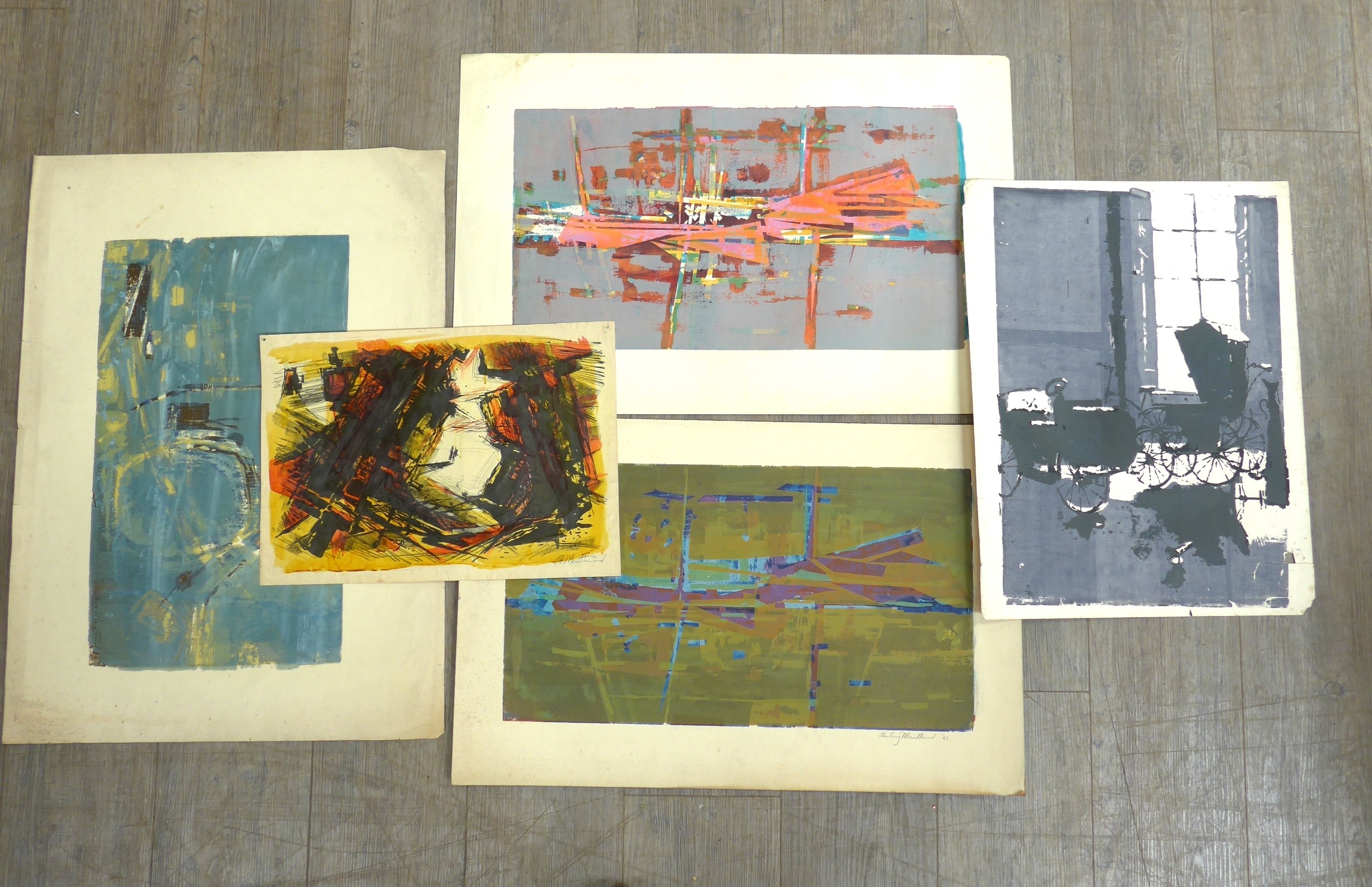 Antony Jasper Maitland | A collection of C1960's abstract prints (Circa ...