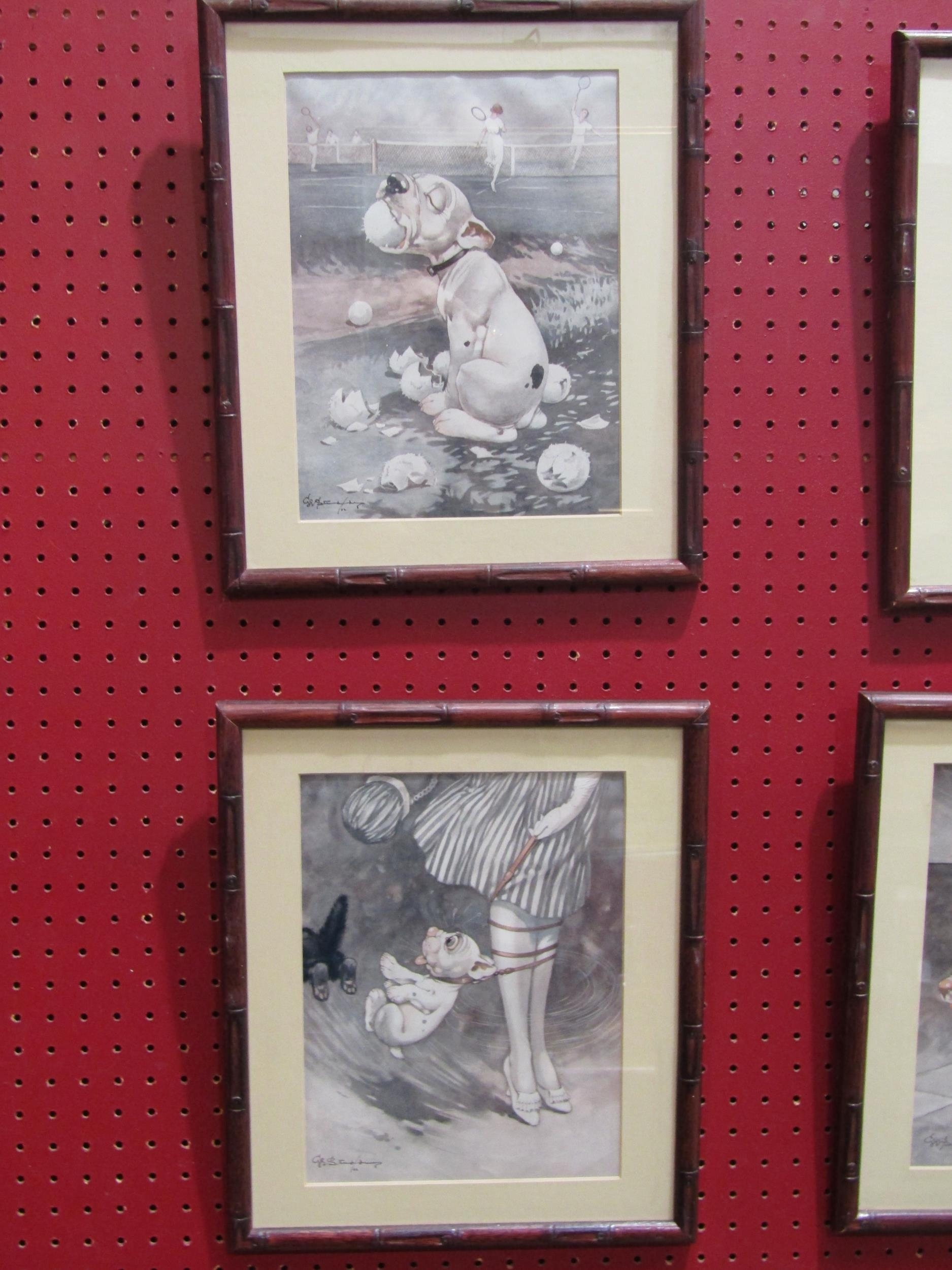 George Ernest Studdy | A set of four vintage 1920's George Studdy ...
