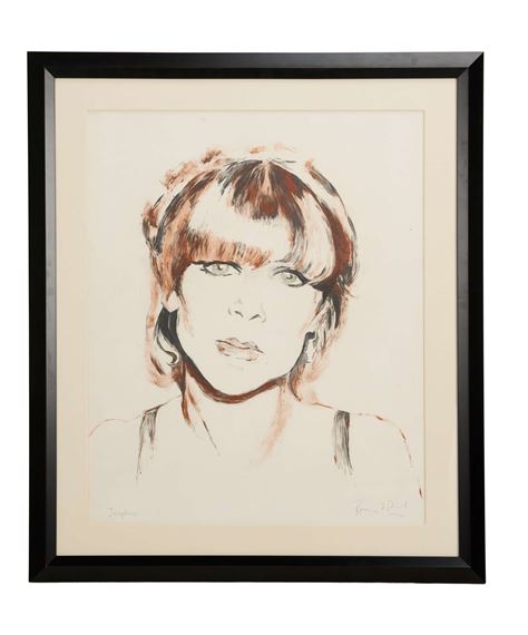 Ronnie Wood | A nude study of Jo Wood with arms raised | MutualArt