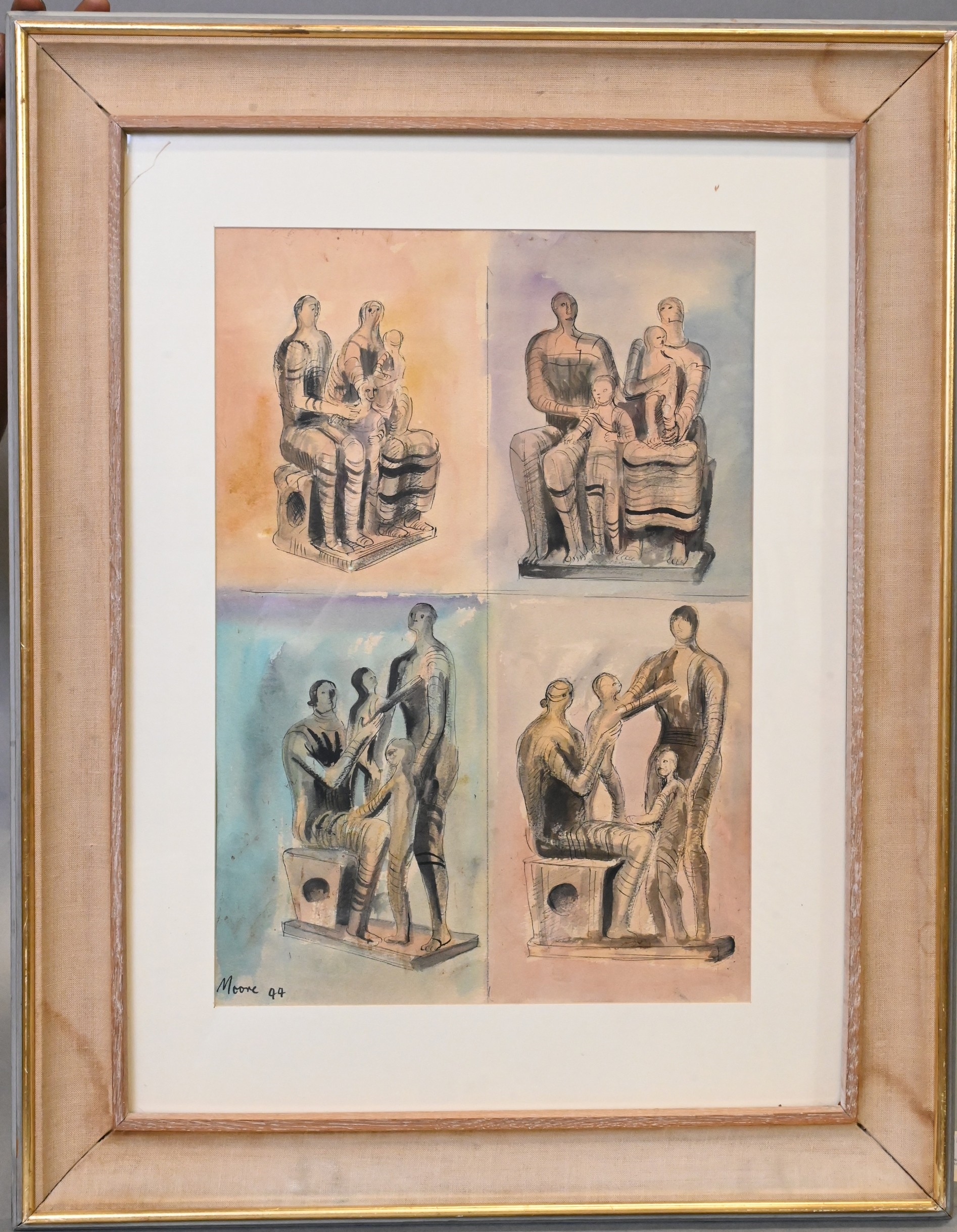 Henry Moore | Family Groups (1944) | MutualArt