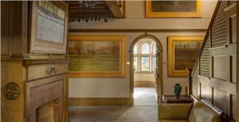 Installation view of Thomas Wilmer Dewing exhibition at Smithsonian’s National Museum of Asian Art.