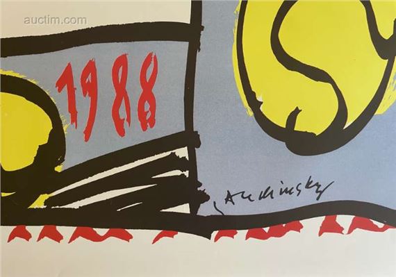 Pierre Alechinsky | Original ROLAND GARROS Poster | MutualArt