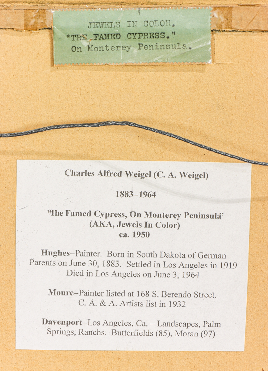 Charles A. Weigel | The Famed Cypress on Monterey Peninsula, When the ...