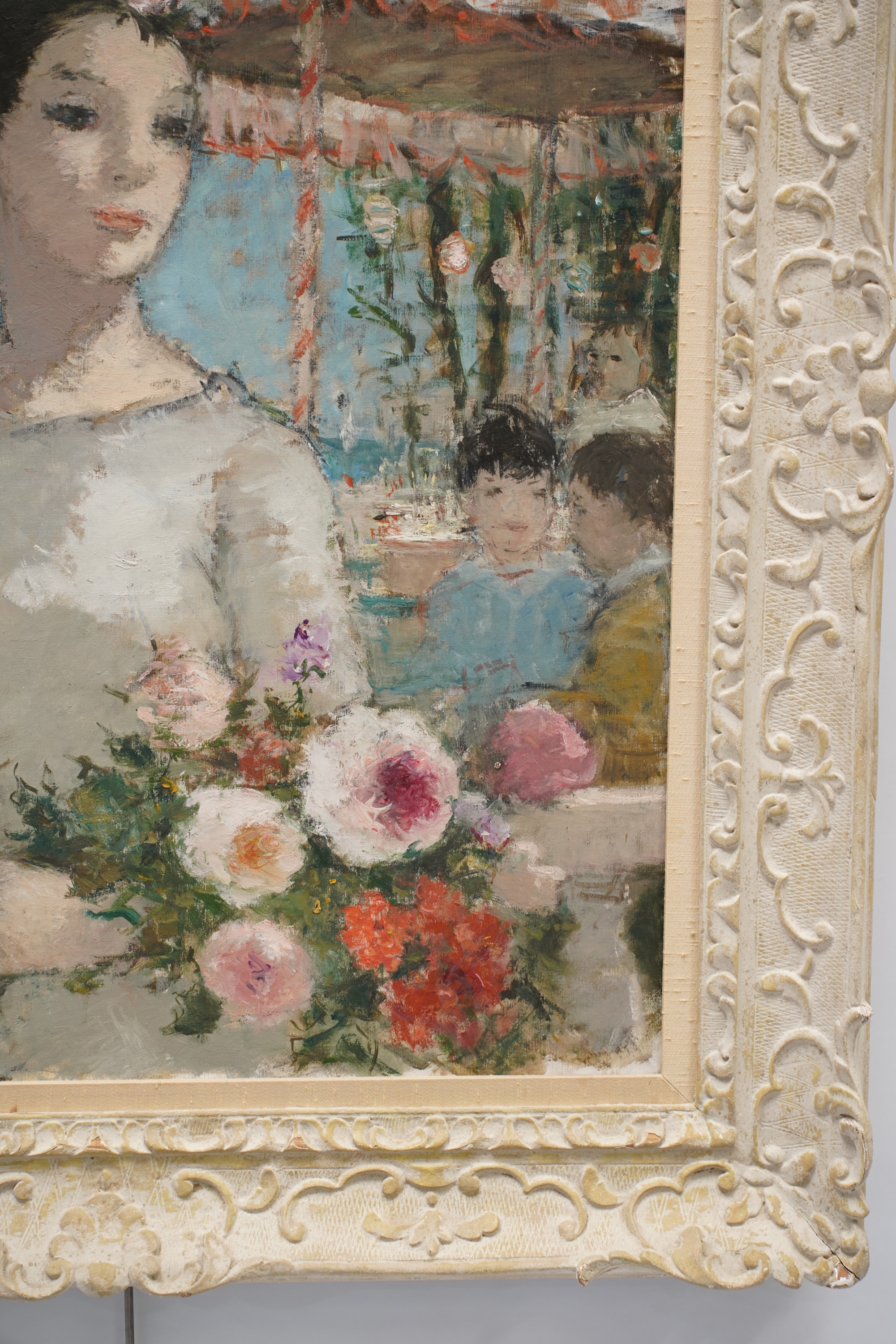 Dietz Edzard | Portrait of a Woman with Flowers | MutualArt