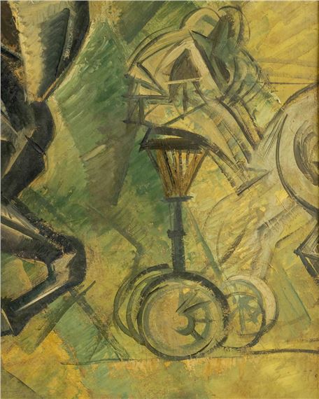 Russian School | Russian Avant-Garde Cubist Horse and Rider Oil on ...
