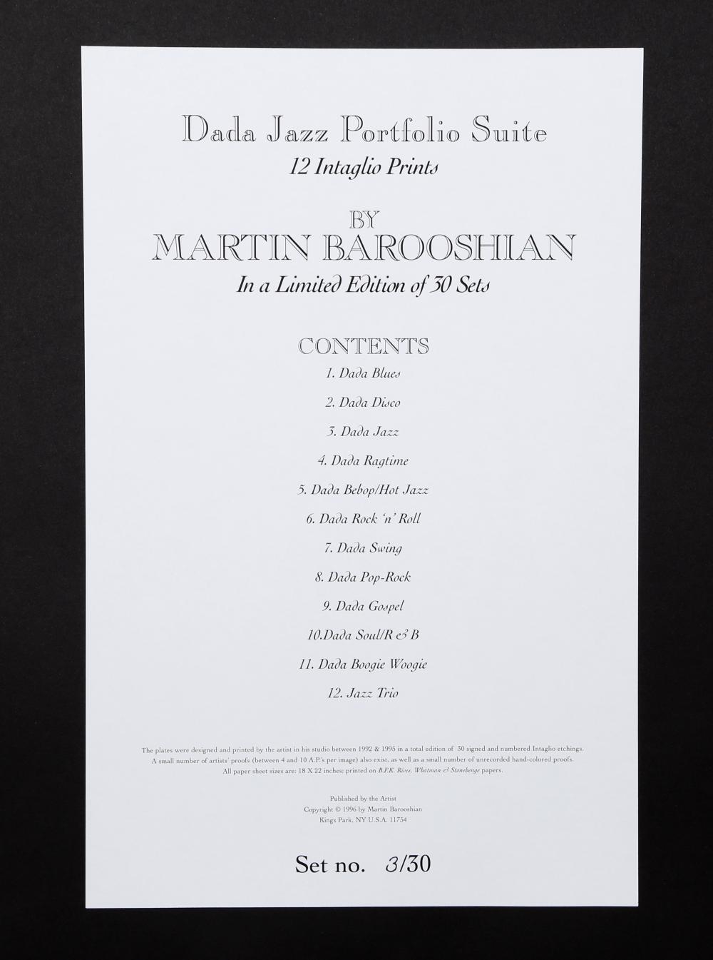 Martin Barooshian | Dada Jazz (1992 - 1995) | MutualArt