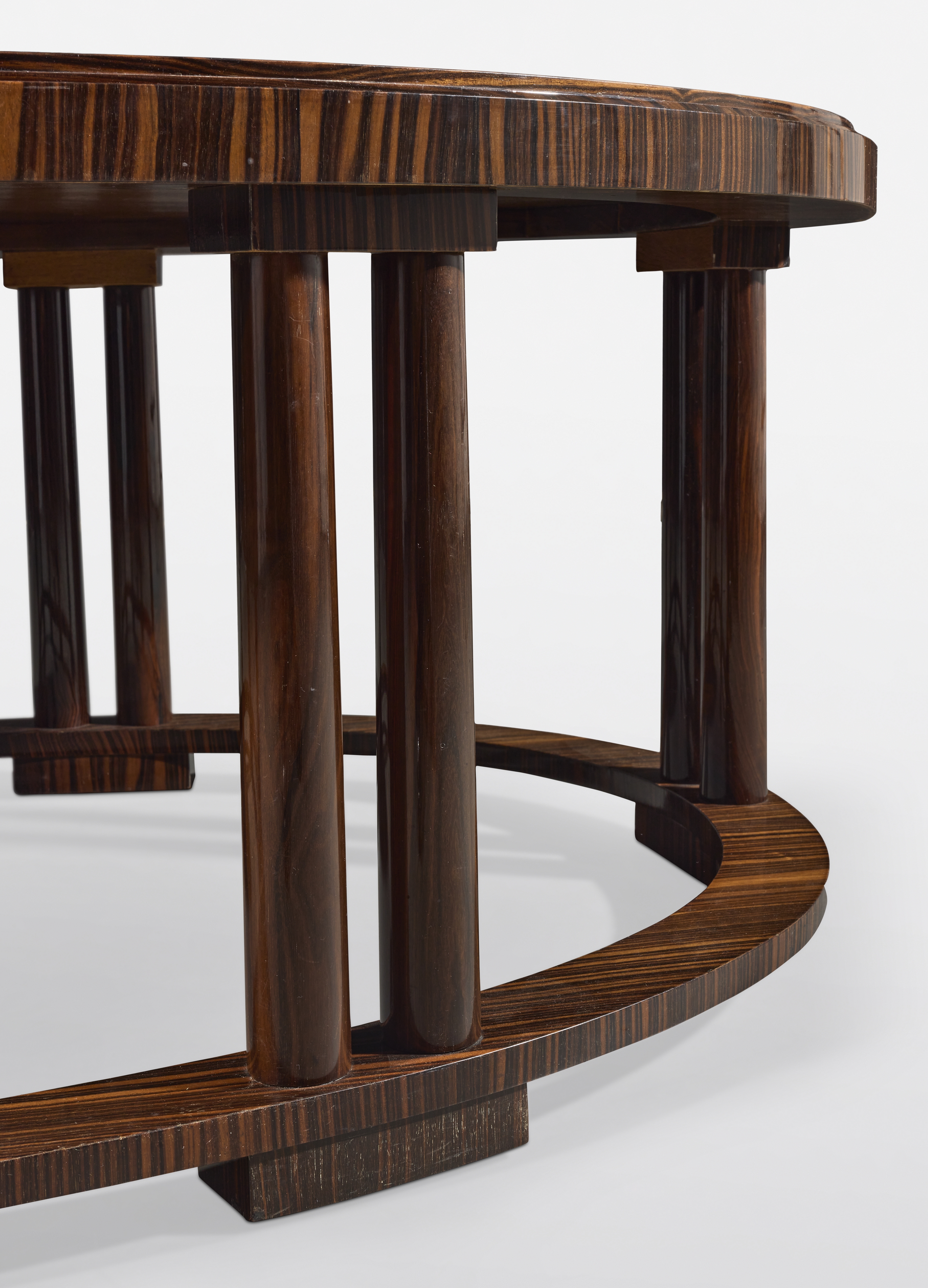 Émile-Jacques Ruhlmann | Table basse 'Double colonne ovale (1925 ...