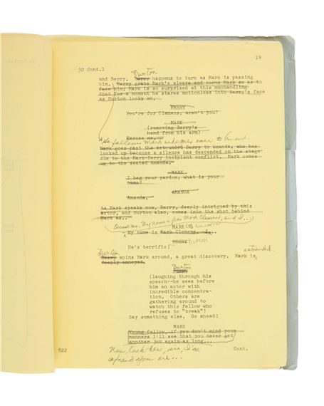 Arthur Miller | Annotated Script from “Let's Make Love (1959) | MutualArt