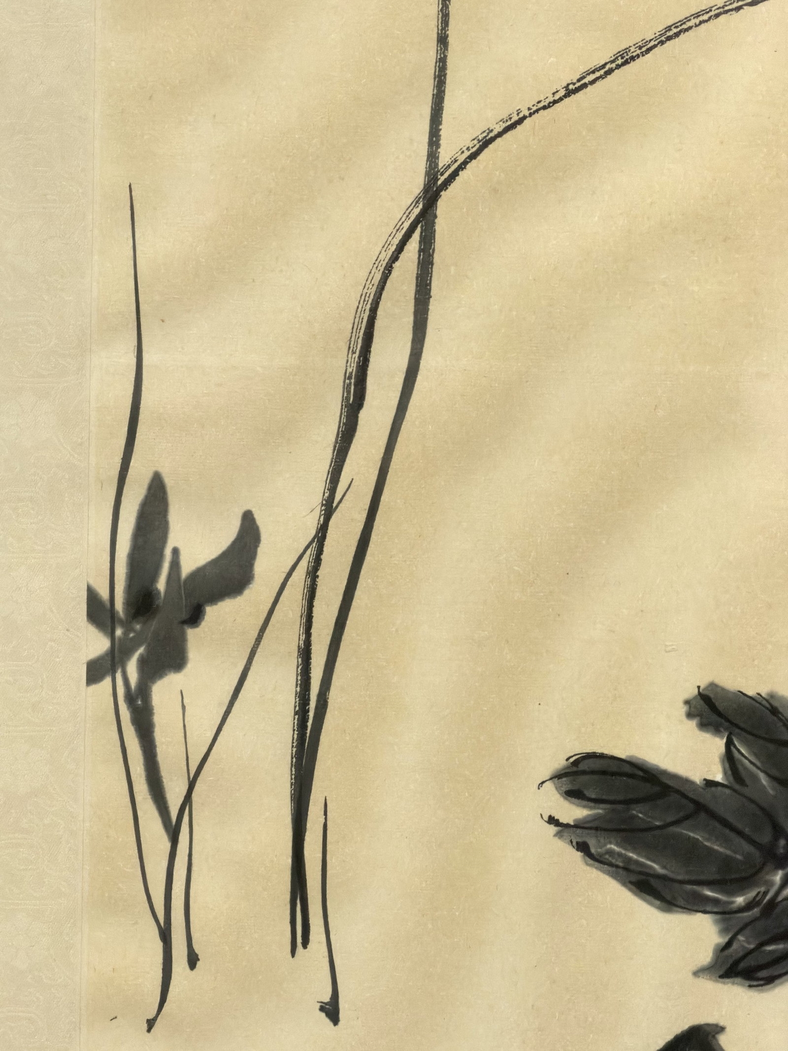 Pan Tianshou | Chinese Ink Wash Painting of Chrysanthemum Attributed to ...