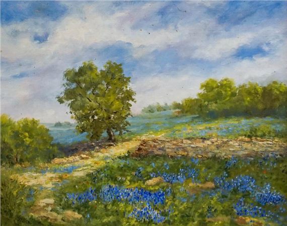 Texas Bluebonnets - American School, 20th Century