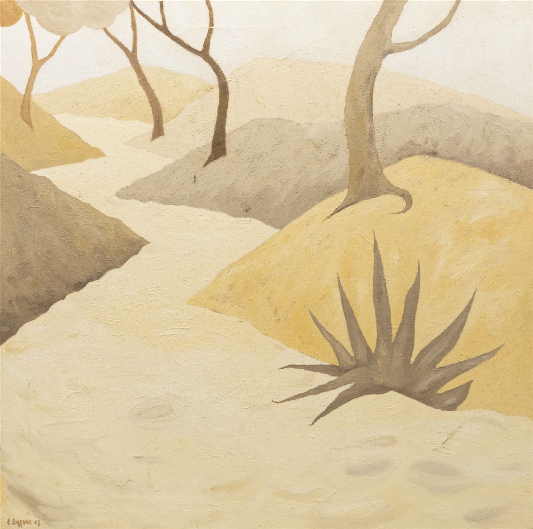 Chris Cyprus | Desert Path Diptych (2) | MutualArt