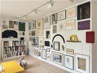 Installation view of Jan Voss exhibition at Galerie Georg Nothelfer.