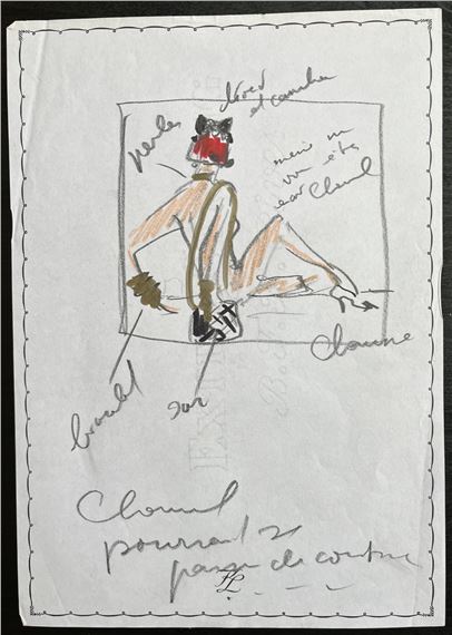 Karl Lagerfeld | Original Drawing (1996) | MutualArt