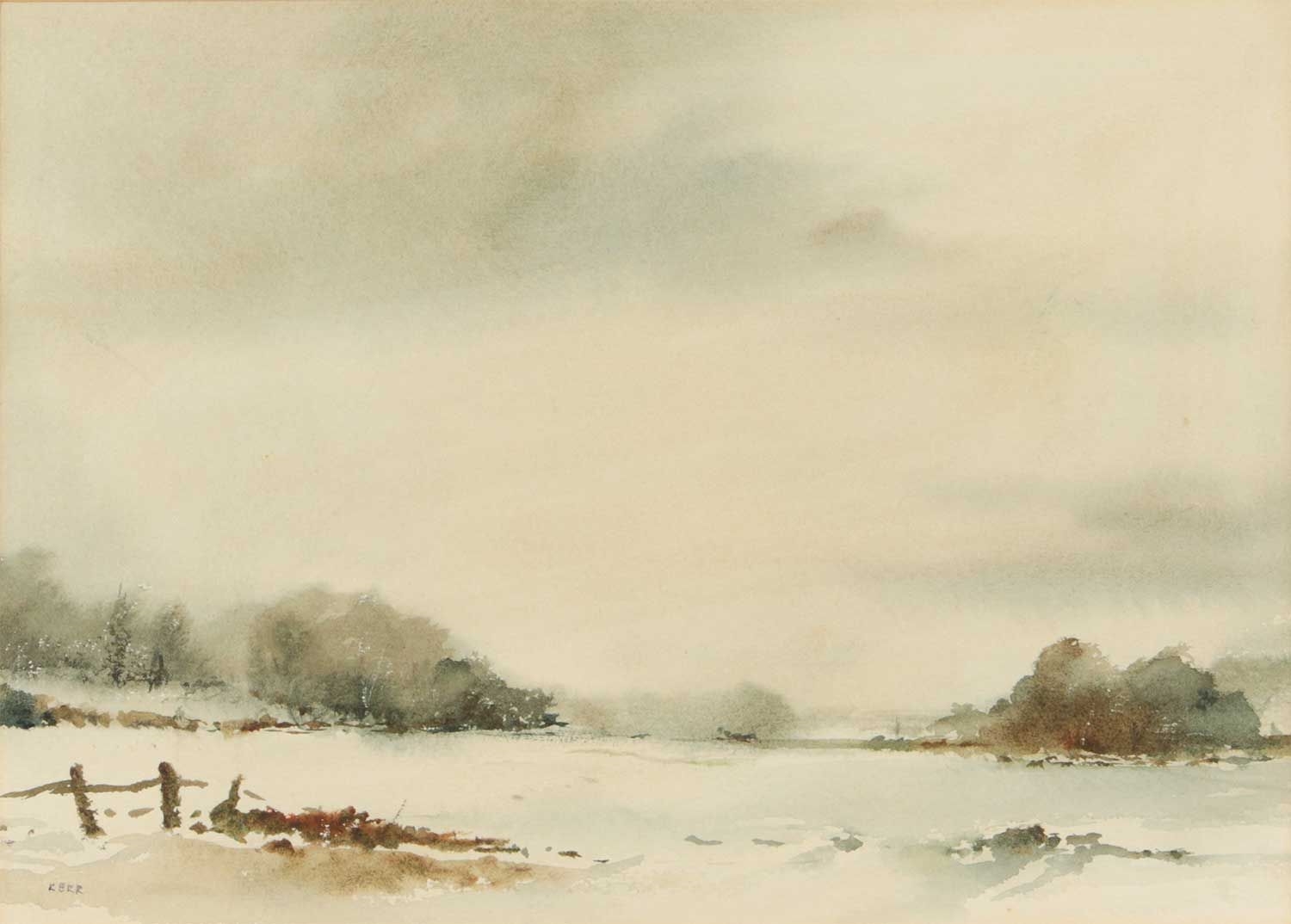 Tom Kerr | WINTER LANDSCAPE | MutualArt