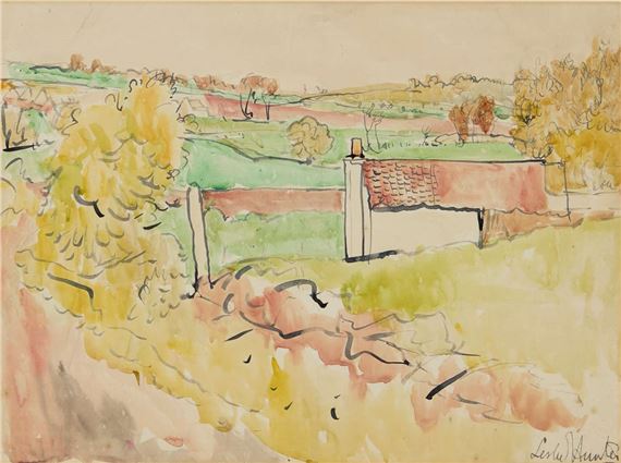 Cottages, Fife - George Leslie Hunter