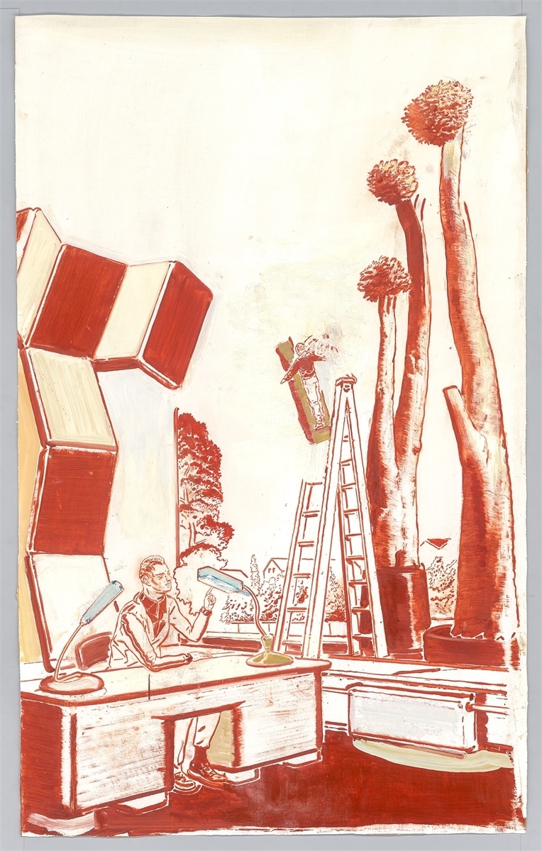Neo Rauch | The Ladder (2000) | MutualArt