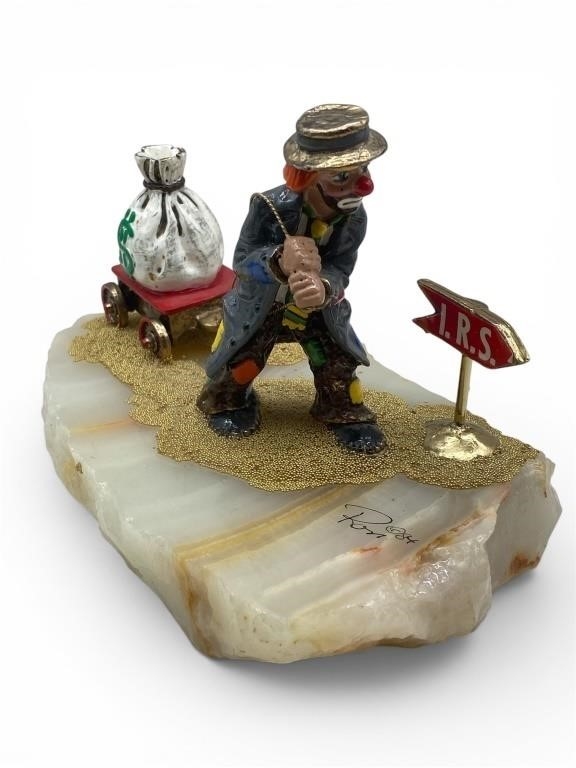 Ron Lee | Rags To Riches Clown Figurine (1984) | MutualArt