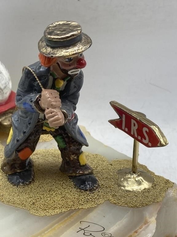 Ron Lee | Rags To Riches Clown Figurine (1984) | MutualArt