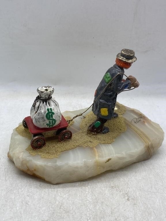 Ron Lee | Rags To Riches Clown Figurine (1984) | MutualArt