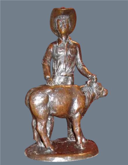Jim Reno | Rodeo Cattle Auction Champion Trophy Sculpture | MutualArt