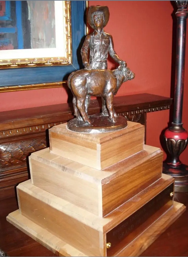 Jim Reno | Rodeo Cattle Auction Champion Trophy Sculpture | MutualArt
