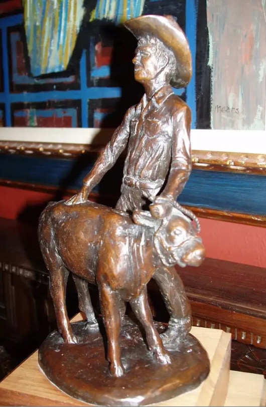 Jim Reno | Rodeo Cattle Auction Champion Trophy Sculpture | MutualArt