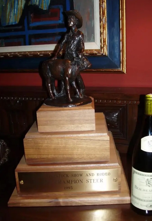Jim Reno | Rodeo Cattle Auction Champion Trophy Sculpture | MutualArt